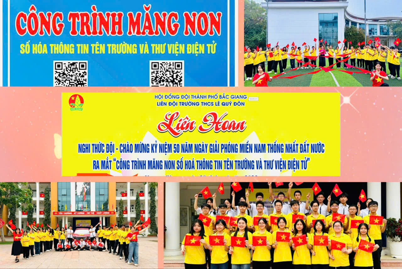 Hội thi “Nghi thức Đội” năm học 2024 - 2025 và ra mắt công trình Măng non tại Liên đội Trường THCS Lê Quý Đôn