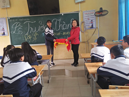 Lễ trưởng thành Đội học sinh lớp 9