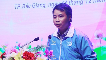 anh Nguyễn Duy Bảo UVBTK trưởng ban PT HLHTN tỉnh báo cáo kqĐh