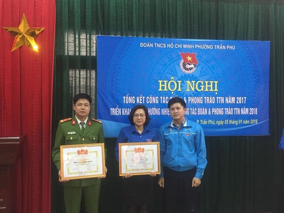 đoàn phường trần phú tổ chức tổng kết công tác Đoàn và phông trào TTN năm 2017