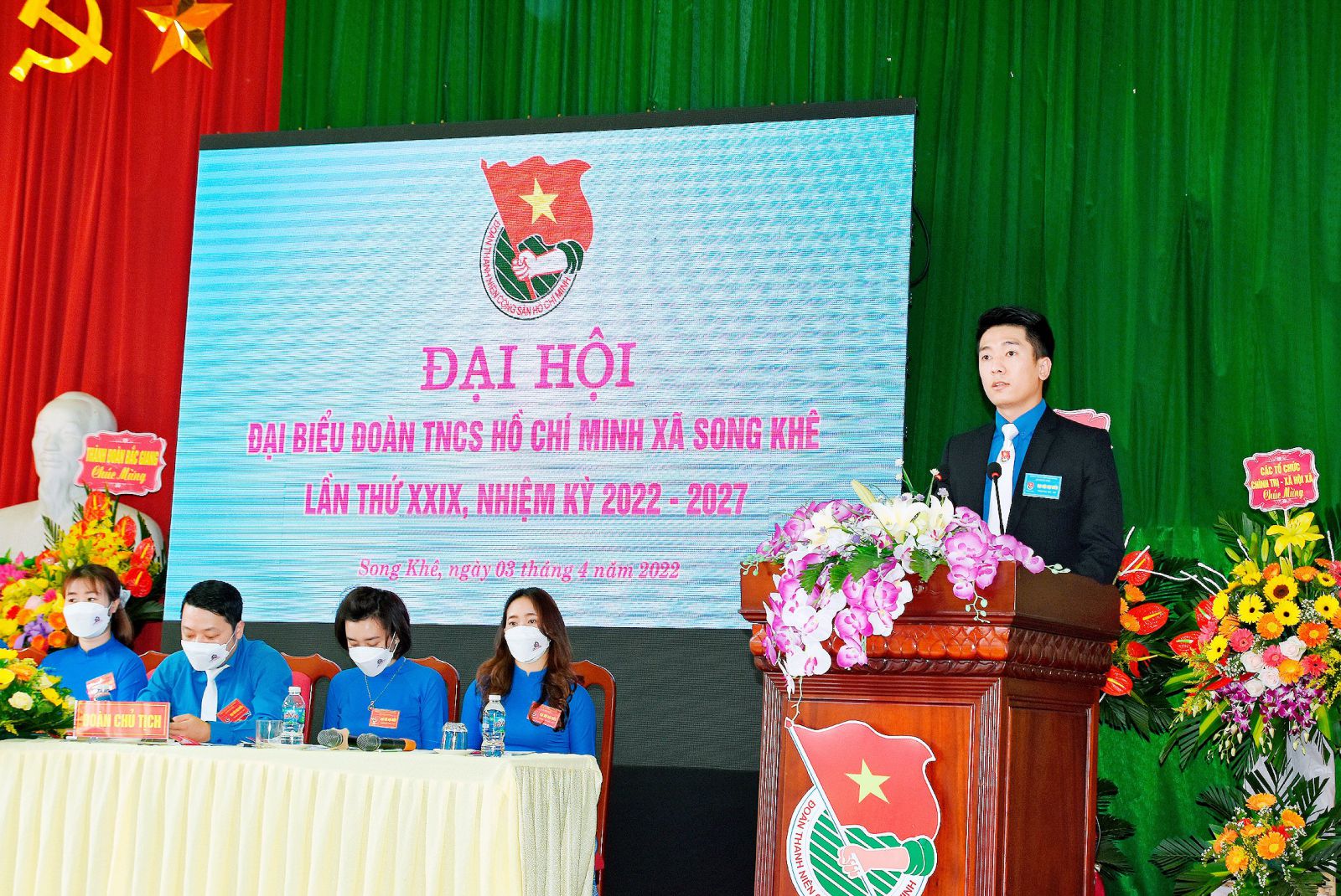 Đ/c Lương Văn Huy, Bí thư Thành Đoàn phát biểu chỉ đạo Đại Hội